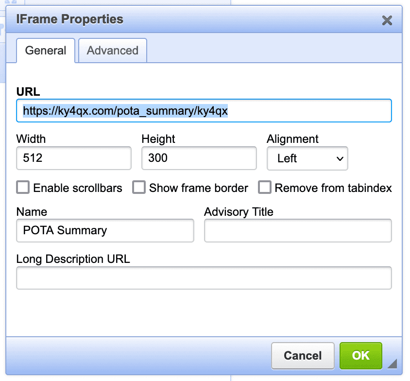 iFrame Form